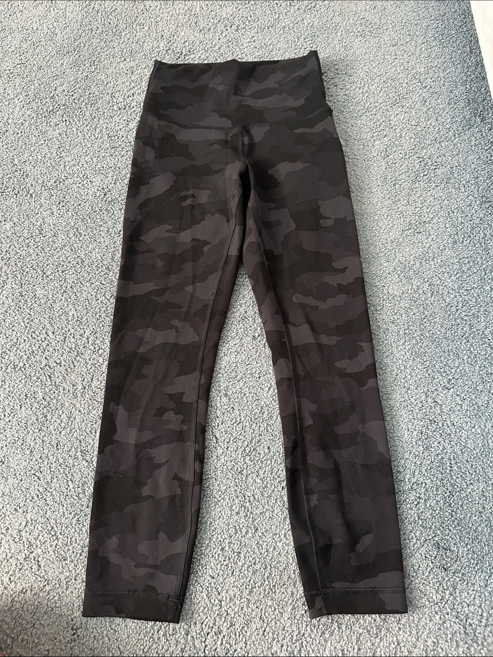 lululemon athletica Kids Black & Charcoal Camo Leggings